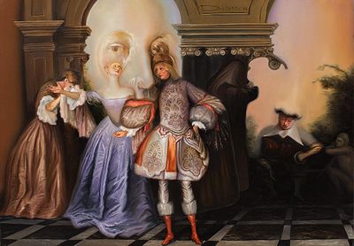 [Большой формат] Долинский Вадим "Ватто" 2014 г., 70х100 см, холст, масло. Заслуженный художник 