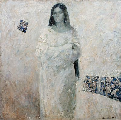 [Большой формат] Каниковская Полина "Она" 2013 г. 115х115 м, холст, масло.