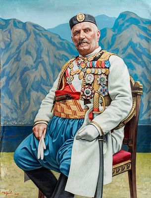 [Большой формат] Кознов Константин "Николай I. Король Черногории" 2011 г., 109х83 см, холст, масло.