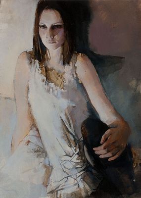 Кутукова Виктория "Портрет Лизы" 2011 г. 70х50 см, холст, масло. Кутукова Виктория Владимировна 