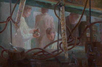 Логунова Татьяна "Синтез" 2003 г. 40х60 см, холст, масло. Татьяна Сергеевна Логунова 