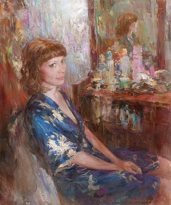 Михайличенко Сергей "Лена" 2012 г., 90х75 см, холст, масло. Сергей Викторович Михайличенко 