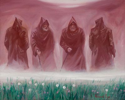 Новиков Григорий "Посвященный" 1994 г., 50х60 см, холст, масло. Григорий Владимирович Новиков 