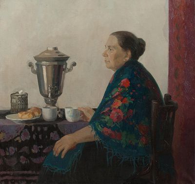 Преображенская Марина "И.Д." 2005 г., 80х85 см, холст, масло. Марина Александровна 