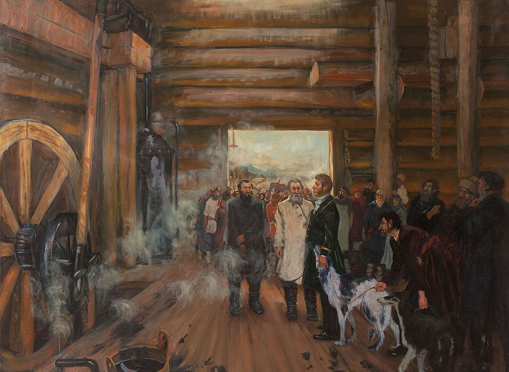 [Очень большой формат] Рачин Анатолий Александрович. "Изобретатели. Отец и сын Черепановы" 2009 