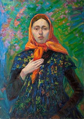 Качина Анастасия "Ожидание весны", 2005 г., 
96х76 см, холст, масло.
. Родилась в 1982 году в 