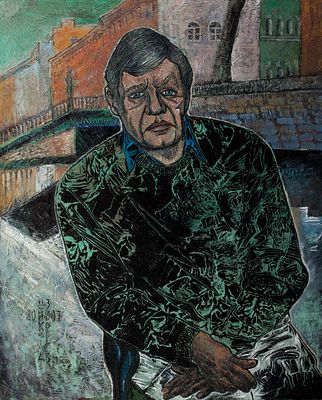 Зверев Никола (1954-2010 г.) &laquo;Ларс&raquo;, 90х75 см, 2007 г. Холст, темпера. Никола Зверев - 