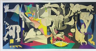 Пабло Пикассо, "Герника".
Полихромотипия на арт-холсте. 60х120 см. Конец 20 - начало 21 вв. 