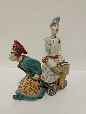 Редкость! Фарфоровая композиция &laquo;Был бы я панского роду&raquo; (&laquo;На возу&raquo;).
Киевский 