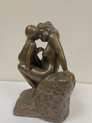 Скульптура &laquo;Мать и дитя&raquo;. Высокохудожественная реплика скульптура Огюста Родена. 
Полистоун 