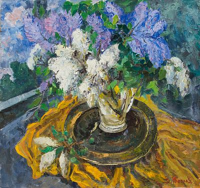 Теплов Валерий Васильевич, Народный художник РФ, Лауреат Золотой Медали МФКД, &laquo;Месяц май&raquo; 70x75 