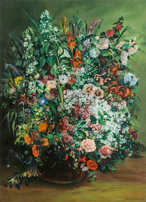 Gustave Courbet. Bouquet of Flowers in a Vase.
Густав Курбе. Букет цветов в вазе, 1862г. 