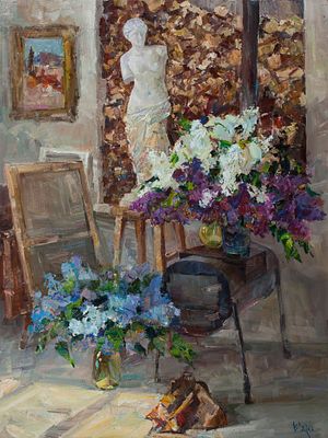 [Большой формат] Сяров Владимир &laquo;Весна пришла&raquo; 120x90 см, 2009 г. Холст, масло