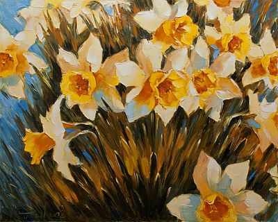 [Большой формат] Пивень Владимир. Весенний танец, 2008г.. 80х100см., х\м. Лауреат Золотой 