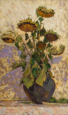 [Большой формат] Каменев Алексей, Лауреат Золотой медали МФКД, &laquo;Семиглавый букет&raquo; 110x66 см 