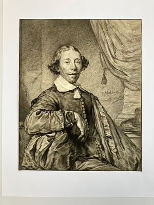 Мужской портрет, автор Cornelis Ploos Van Amstel (Корнелис Плоос ван Амстел, Голландия 