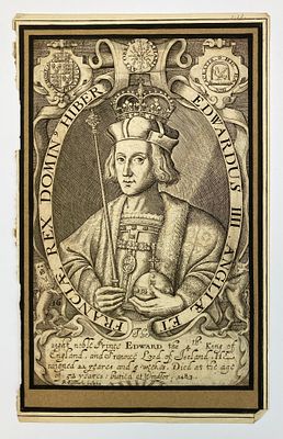 Гравированный портрет Уильяма II, Короля Англии (William II (Rufus), King of England, 1056 - 