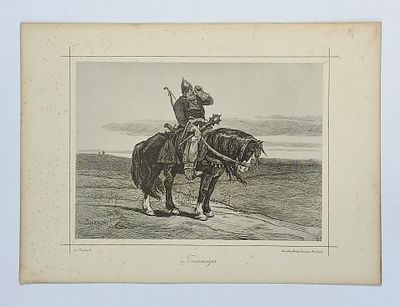 ТОП-ЛОТ! В.М. Васнецов "Богатырь". Гравюра из коллекционного собрания "Рисунки русских 