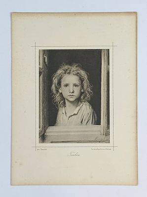 ТОП-ЛОТ! И.Н. Крамской "Головка". Гравюра из коллекционного собрания "Рисунки русских 