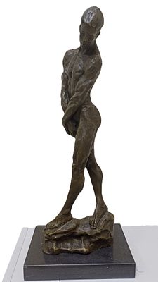Огюст Роден. Большая бронзовая скульптура "Адам", 
Отличная сохранность. Высота 48 см. 