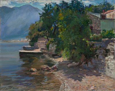 Базанов Иван Егорович, "Утренний Столив", 2009 г., 40х50 см, холст, масло. Иван Базанов родился 