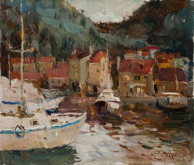 Блуднов Павел Борисович (1945-2012 гг.), "Вечер", 2011 г., 60х70 см., холст, масло. Павел 