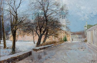 [Большой формат] Богатов Илья, "Весна в Суздале", 2016 г. 74х109 см., холст, масло. . Илья 