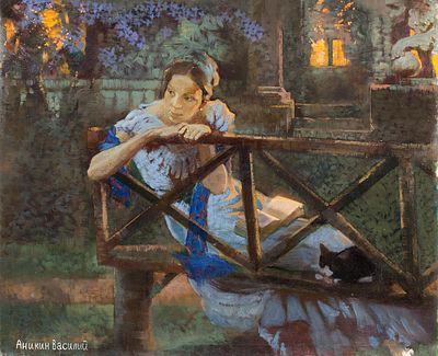 Аникин Василий "Татьяна Ларина" 72х87 см, 2012 г. Холст, масло. Василий Валерьевич Аникин – 