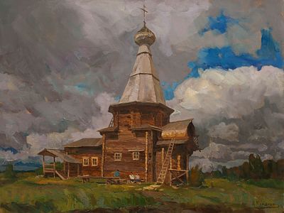 [Большой формат] Каменев Алексей, Лауреат Золотой медали МФКД, &laquo;Новый храм в Ферапонтово&raquo; 