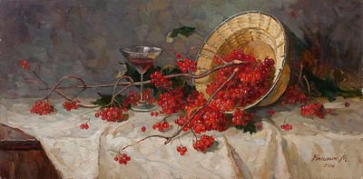 Калинин Михаил Алексеевич "Калина" 40х80 см, 2012 г. Холст, масло. Родился в 1971 г. в городе 