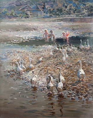 [Большой формат] Бегма Оксана "Лето" 100х80 см, 2012 г. Холст, масло. Оксана Владимировна Бегма 