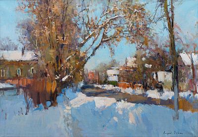 Дёмин Андрей Леонидович, Заслуженный художник РФ, Заслуженный художник Европы, "Улица в Посаде. 