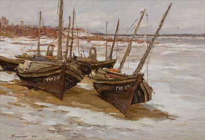 [Большой формат] Захаров Андрей Аркадьевич, Академик РАХ, Заслуженный художник РФ, "Оттепель на 