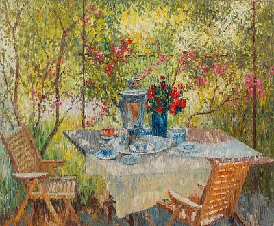 [Большой формат] Семененко Александр "В саду", 2017 г., 80х100 см., холст, масло. Лауреат 