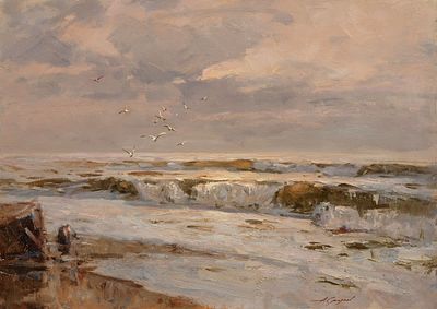 Смирнов Александр "Рассвет" 2008 г., 50х70 см. Холст, масло. . Родился в 1966 году в городе 