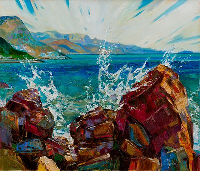 Игнатенко Сергей "Энергия Крыма", 60x70 см, 2013 г. Холст, масло. Сергей Николаевич Игнатенко 
