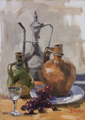 Алексеев Сергей, Натюрморт, 2011, 70х50, х.м., Лауреат Золотого знака и Гранта МФКД. Родился в 