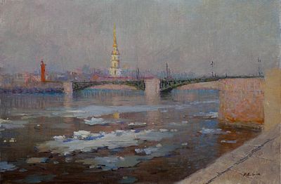 Андреев Василий "Этюд №14" 2012 г., 40x60 см, холст, масло. Лауреат Золотой медали МФКД 