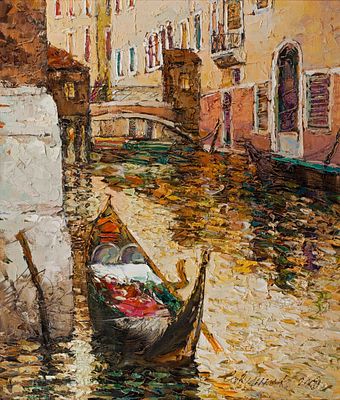 Савченко Константин Юрьевич &laquo;Одинокая гондола&raquo; 70х60 см, 2009 г. Холст, масло. Родился в 1968 