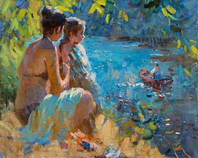 [Большой формат] Кондратюк Сергей. Лето, 2014г., 80х110см.. Холст, масло. Сергей Анатольевич 