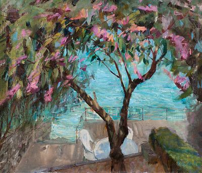 Кокель Константин. В тени бугенвиллии, 2011г., 60х70см., х\м. Кокель Константин Викторович 