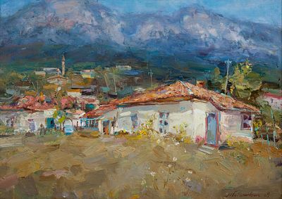 Гудзикевич Антон "Сакля в Соколином" 2009 г. 50х70 см, холст, масло. Антон Игоревич Гудзикевич 