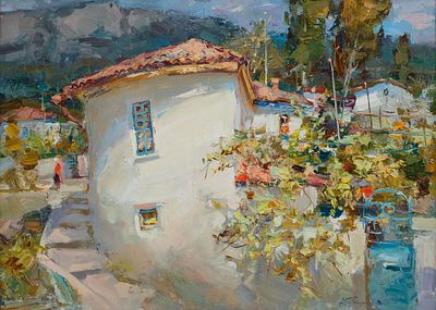 Гудзикевич Антон "Старая Алупка" 2009 г. 50х70 см, холст, масло. Антон Игоревич Гудзикевич - 