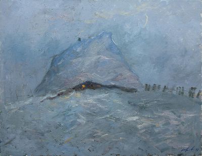 Егоров Евгений "Баня" 2007 г. 69,5х90 см, холст, масло. Евгений Сергеевич Егоров - художник 