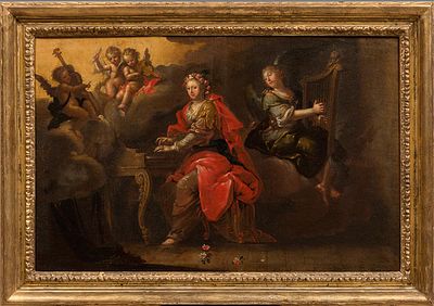 (Экспертное заключение) Святая Цецилия
Неизвестный художник
Европа, XVIII век 
Холст, масло
60 