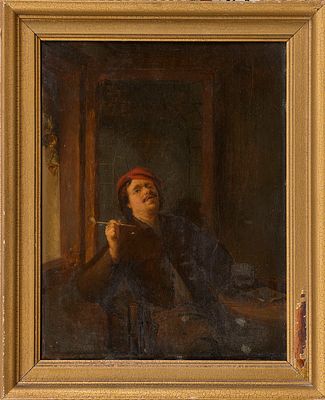 Ostade, Adriaen Jansz van Dutch. Остаде, Адриан ван (последователь) &laquo;Мужчина с курительной 