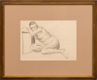 (Экспертное заключение) Marquet, Albert (1875-1947), Марке, Альбер, "Лежащая обнаженная". 23x32 