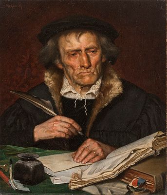 Оскар Кунат / Kunath Oscar (1830 – 1909)
Управляющий
XIX в. 
67х56 см
Холст, масло. 
Подпись в 