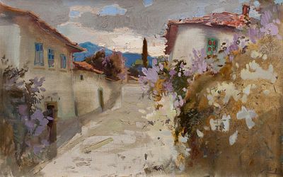 Молчанова-Дудченко Елена, Заслуженный художник Крыма, &laquo;Бахчисарай. Сирень&raquo; 50x80 см 2009 г. 