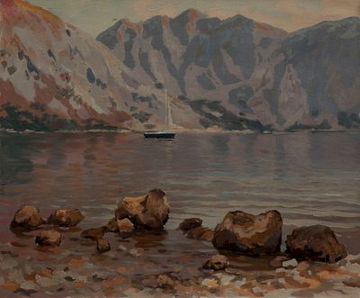 Адамов Алексей. "Котор. Камни", 40х50 см, 2008 г. Холст, масло. Художник Алексей Владимирович 
